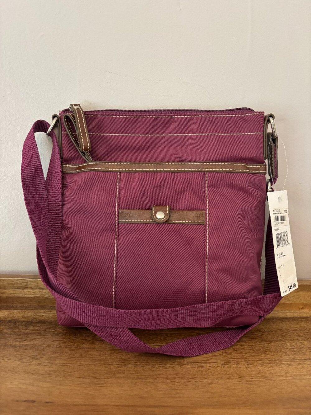 Nine West Purple Nylon Crossbody New